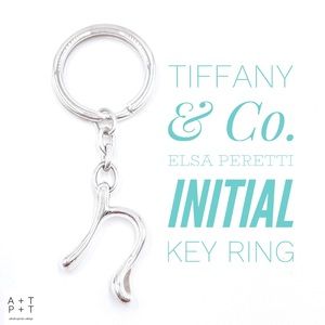 Tiffany & Co. Elsa Peretti Initial Key Ring